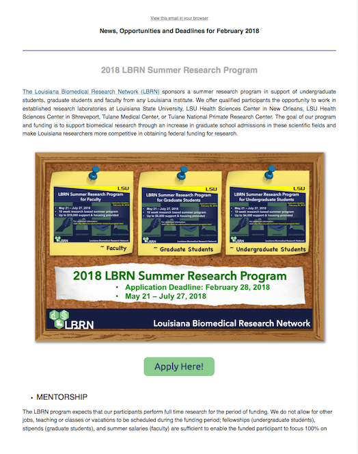lbrn newsletter February 2018